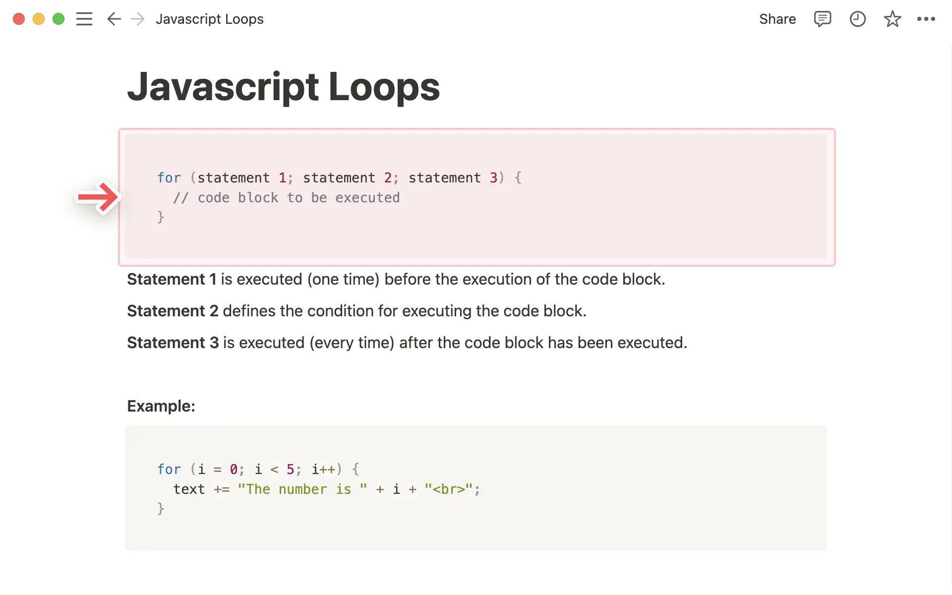 Code block